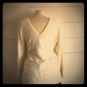 Anthropology Cream Sweater